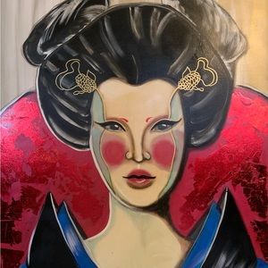 Geisha painting